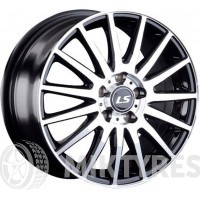 LS Wheels LS425 6x16 4x100 ET 50 Dia 54.1 (BKF)